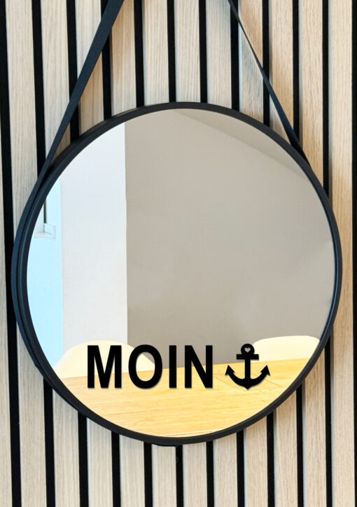 Spiegelsticker "MOIN"